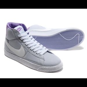 Lavender Blazer Nike High Tops
